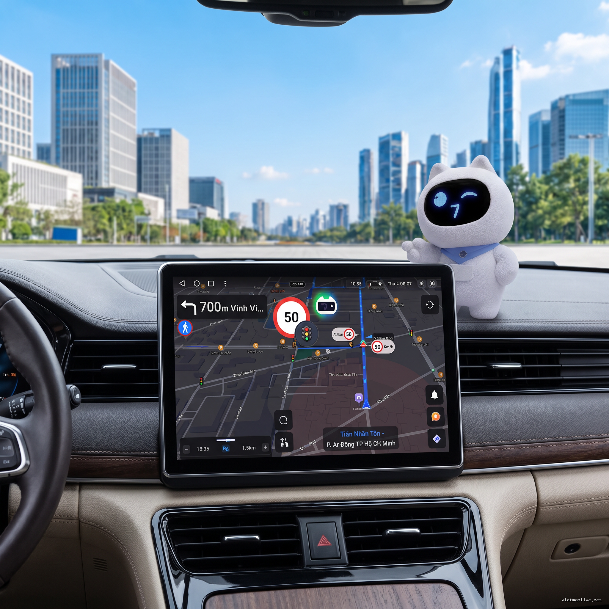 Hướng dẫn kết nối và sử dụng VietMap Live trên Android Auto
