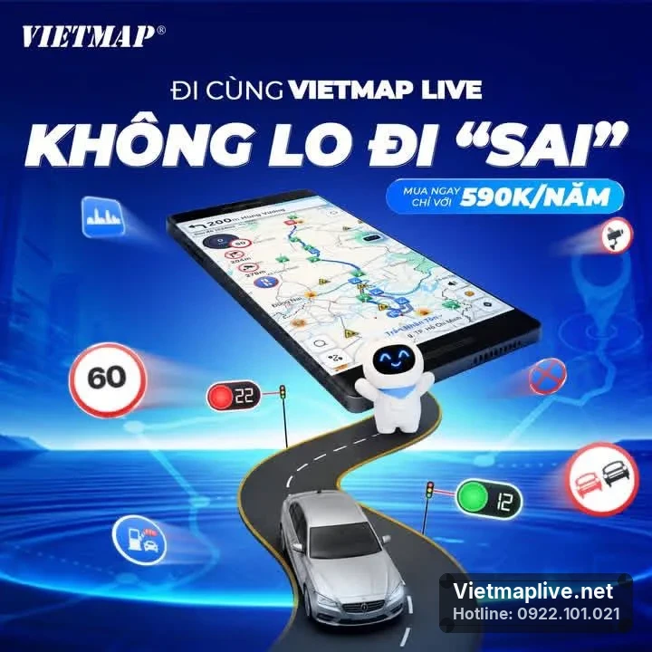 Hiển thị lộ trình đa điểm trên ứng dụng VietMap Live