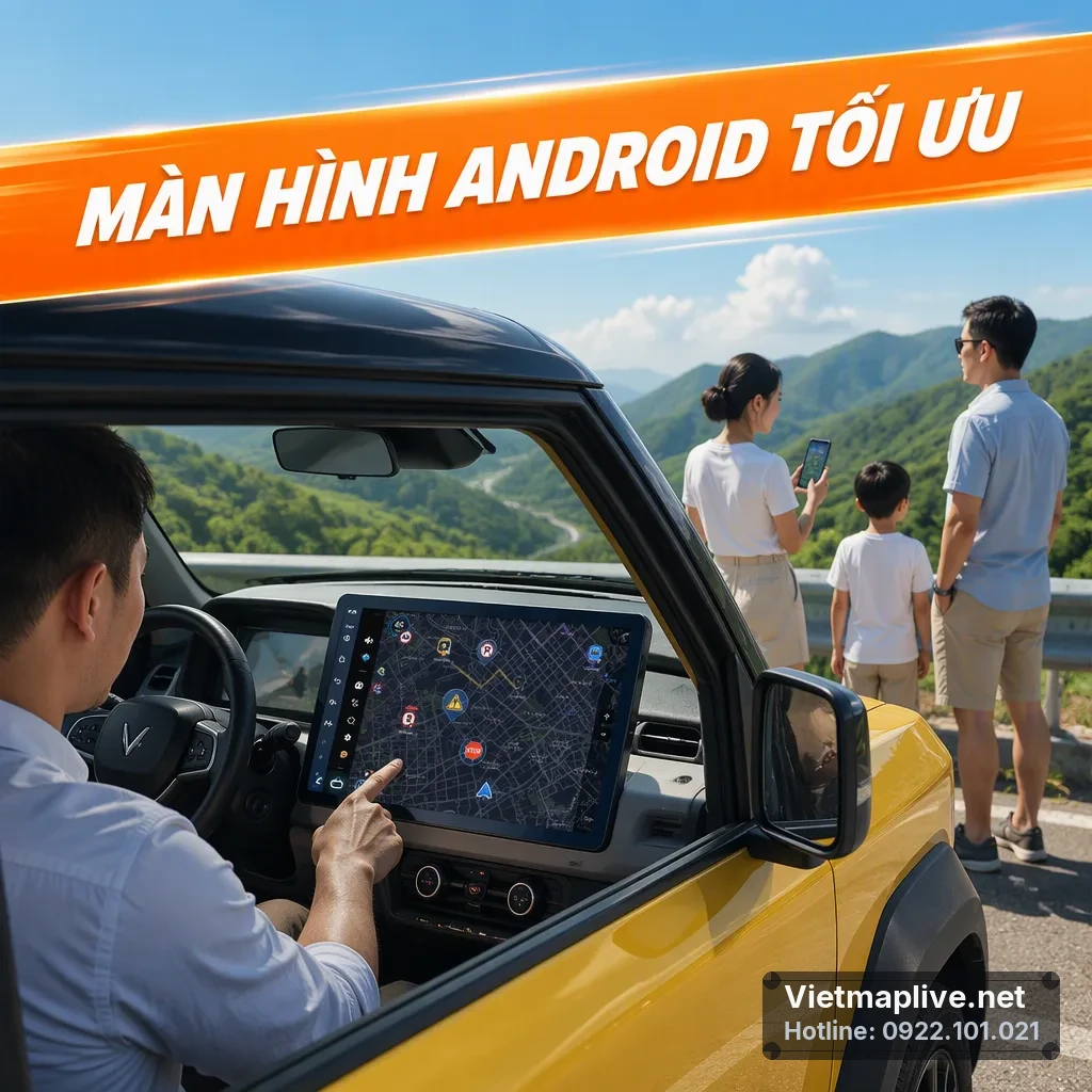 Thay màn hình Android lớn hơn cho VinFast VF3