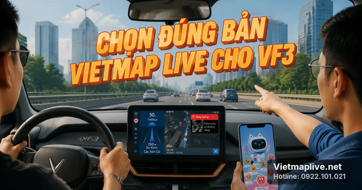 Cách chọn VietMap Live phù hợp cho VinFast VF3: Pro hay Plus?