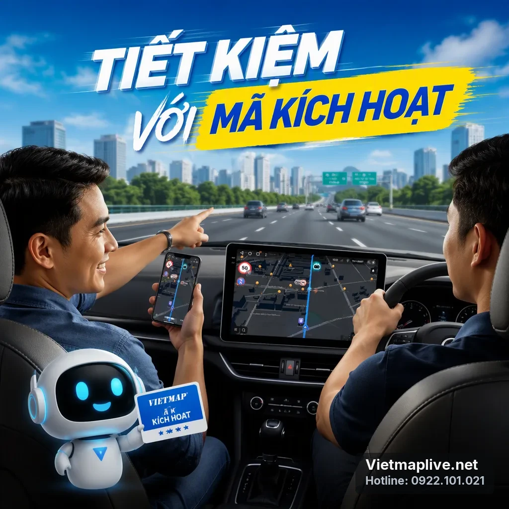 Lợi ích của việc dùng mã kích hoạt VietMap Live