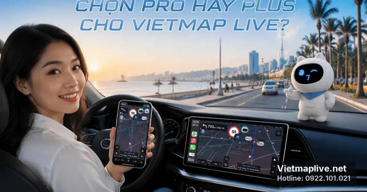 Cài Vietmap Live cho VF5: Chọn Pro hay Plus để tối ưu chi phí?