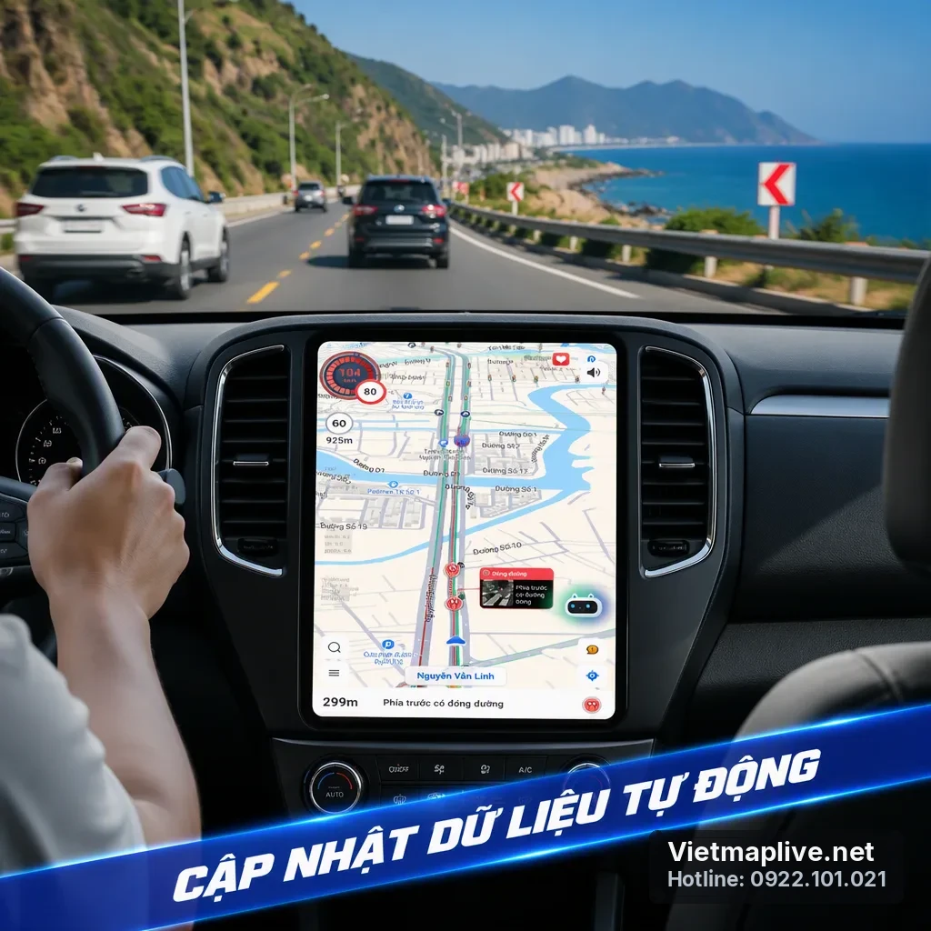 Cập nhật dữ liệu giao thông tự động trên ứng dụng VietMap Live