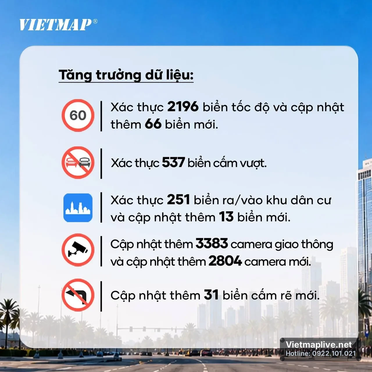 Cập nhật dữ liệu giao thông trên VietMap Live