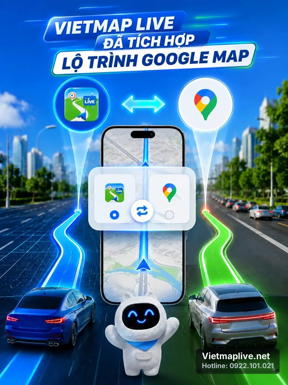 Tính năng giọng đọc 3 miền trên VietMap Live 3.3.4