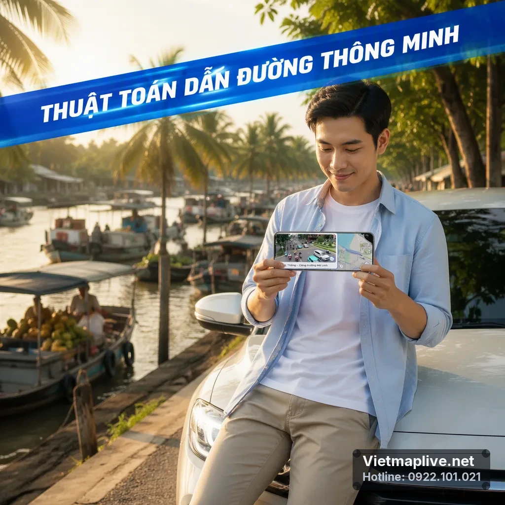 Tính năng dẫn đường tối ưu trên VietMap Live