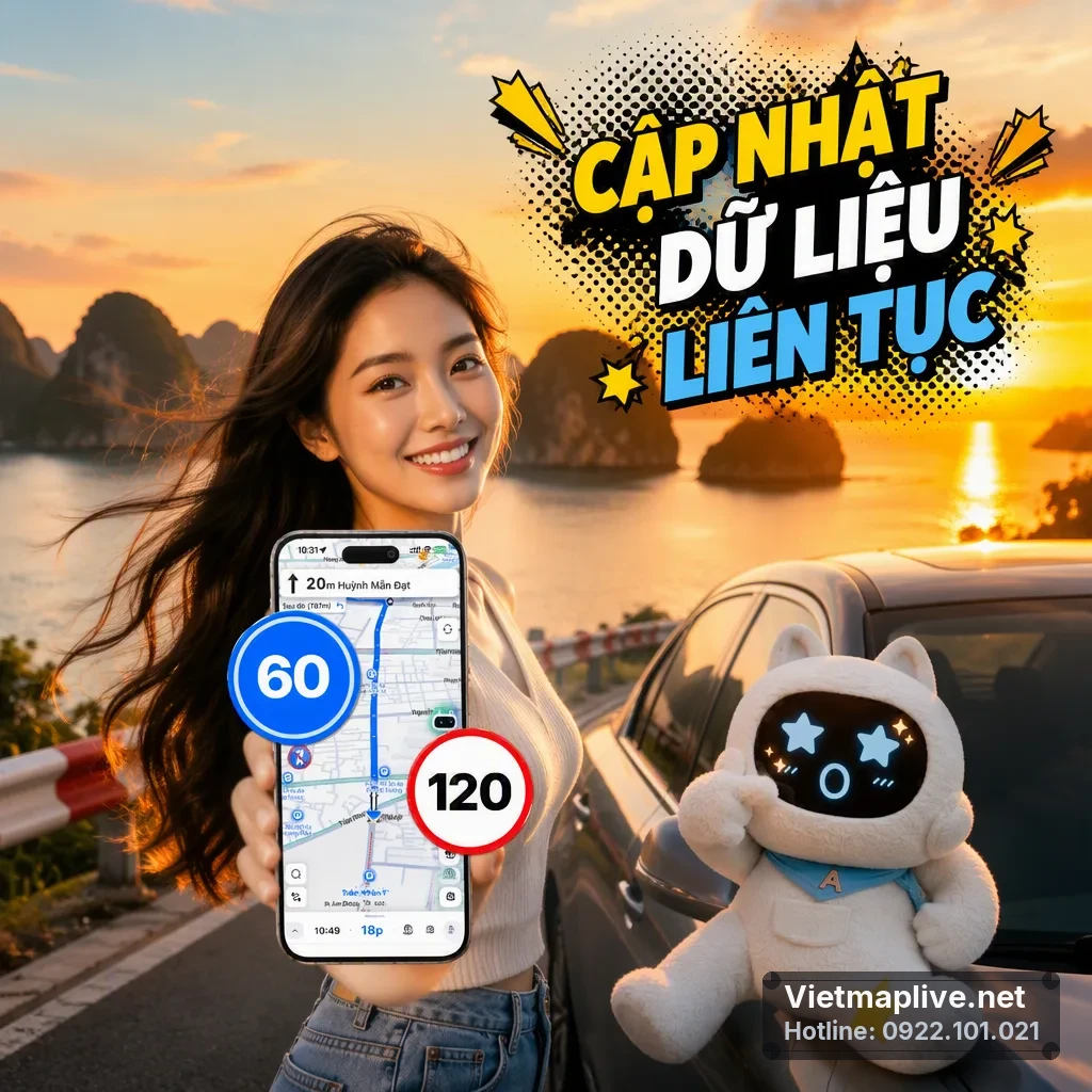 Ứng dụng VietMap Live cập nhật dữ liệu giao thông theo thời gian thực