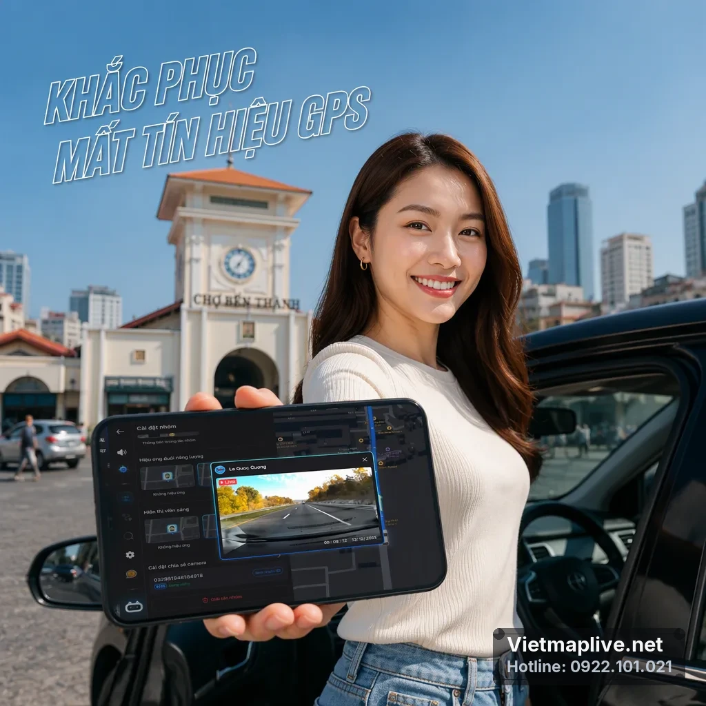 Một chiếc ô tô đỗ trên đường cao tốc với bầu trời trong xanh.