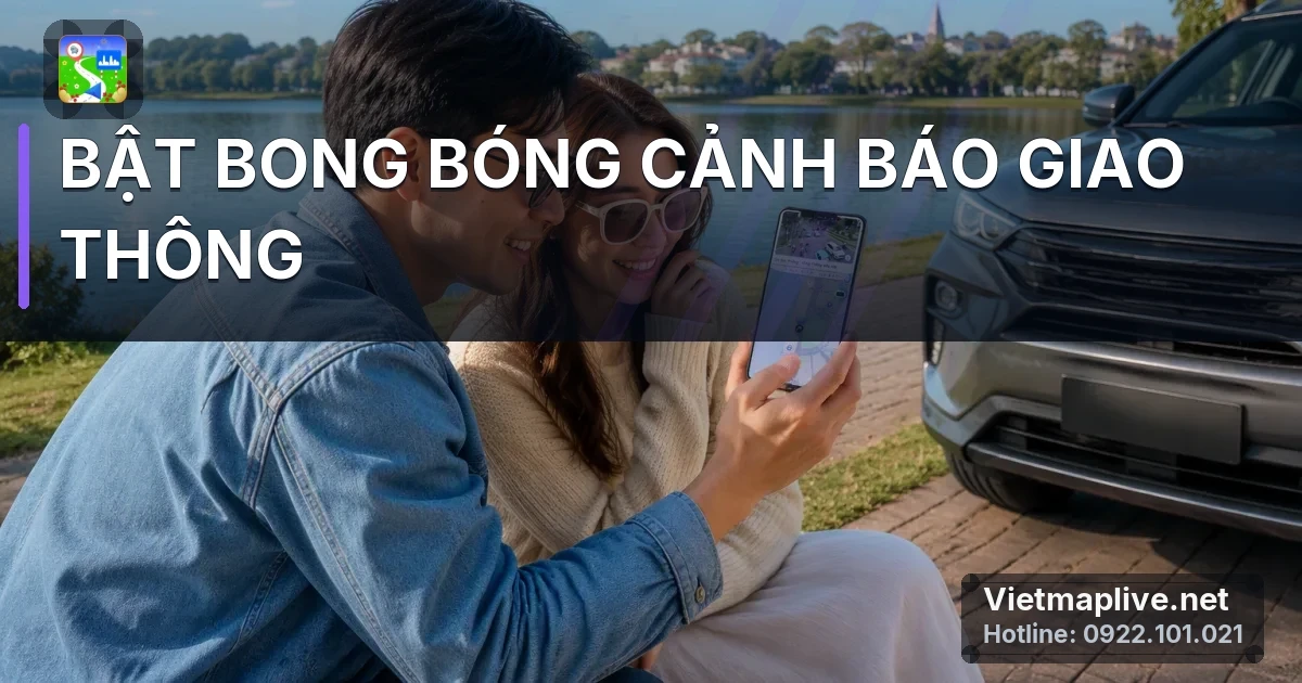 Hướng dẫn bật bong bóng giao thông Vietmap Live trên Google Maps