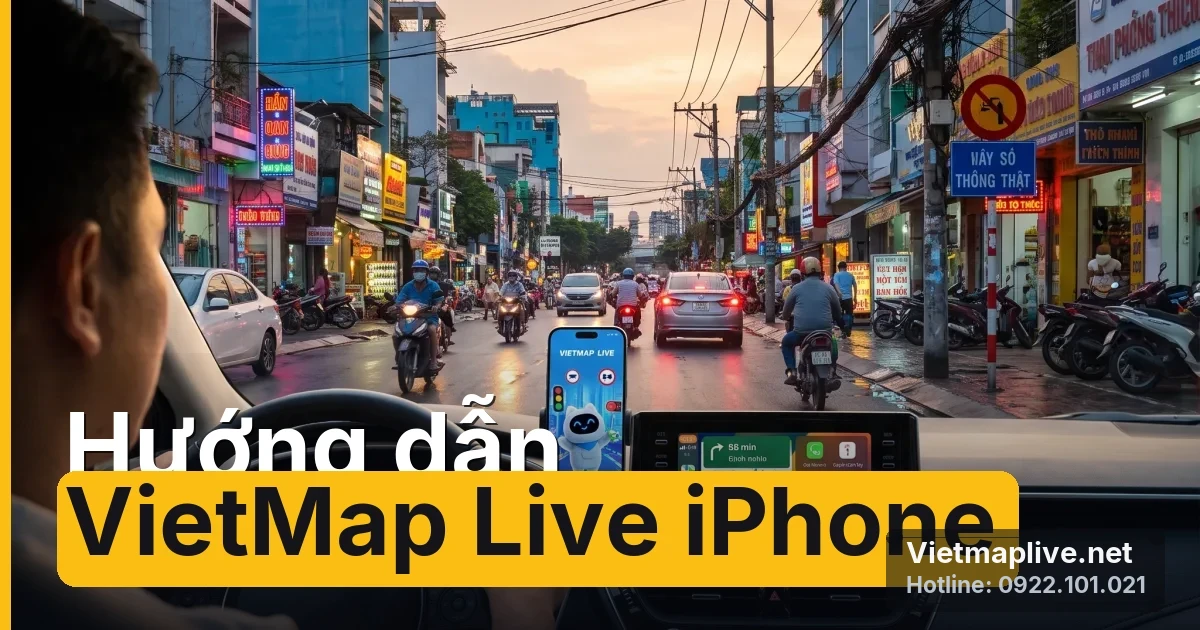 Hướng dẫn chi tiết cách sử dụng Vietmap Live iPhone từ A-Z