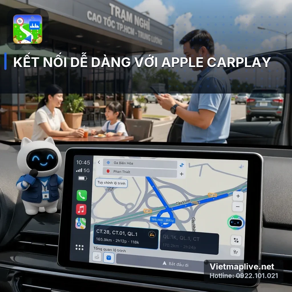 Hướng dẫn sử dụng VietMap Live trên xe Toyota, Hyundai, Kia, Mazda, Ford