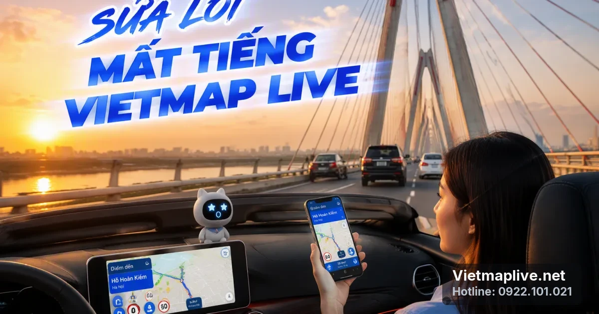 Khắc phục lỗi âm thanh Vietmap Live không cảnh báo giọng nói từ A-Z