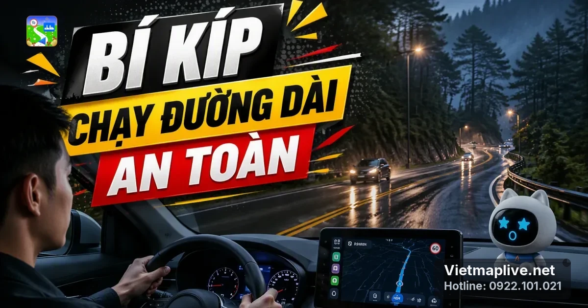 Kinh nghiệm chạy xe đường dài với VietMap Live Pro: "Tấm khiên" bảo vệ tài xế Việt