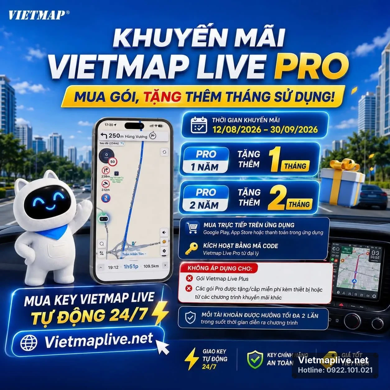 Nhận Thêm Tháng Sử Dụng VietMap Live Pro: Cơ Hội Không Nên Bỏ Lỡ!