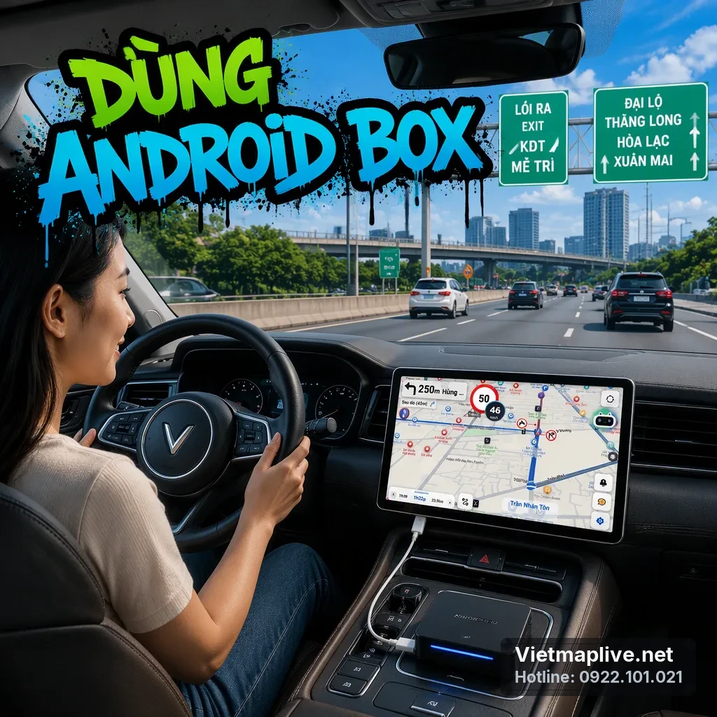 Android Box trên xe VinFast VF8