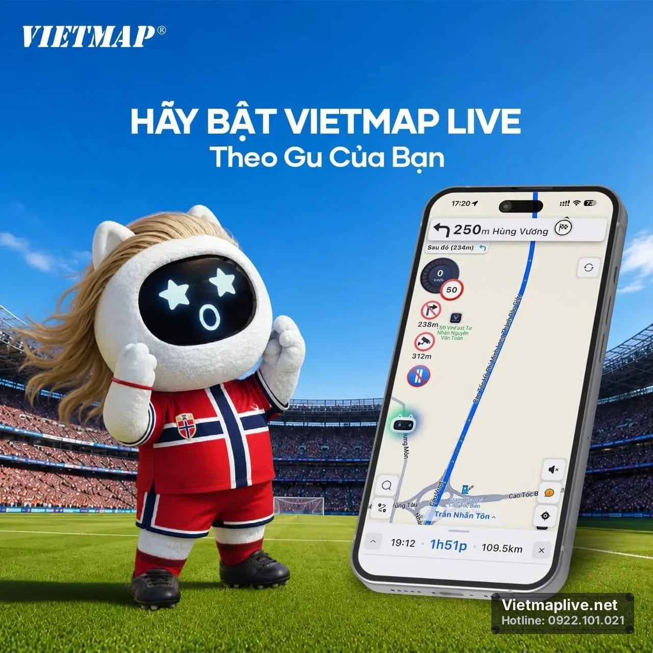 Giao diện VietMap Live hiển thị dữ liệu giao thông trực quan