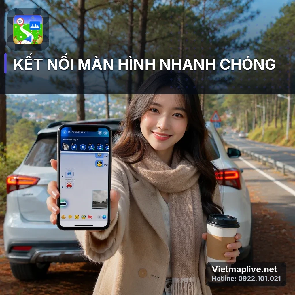 Trợ lý AI Mimi mặc áo bóng đá chỉ đường trên bản đồ VietMap Live