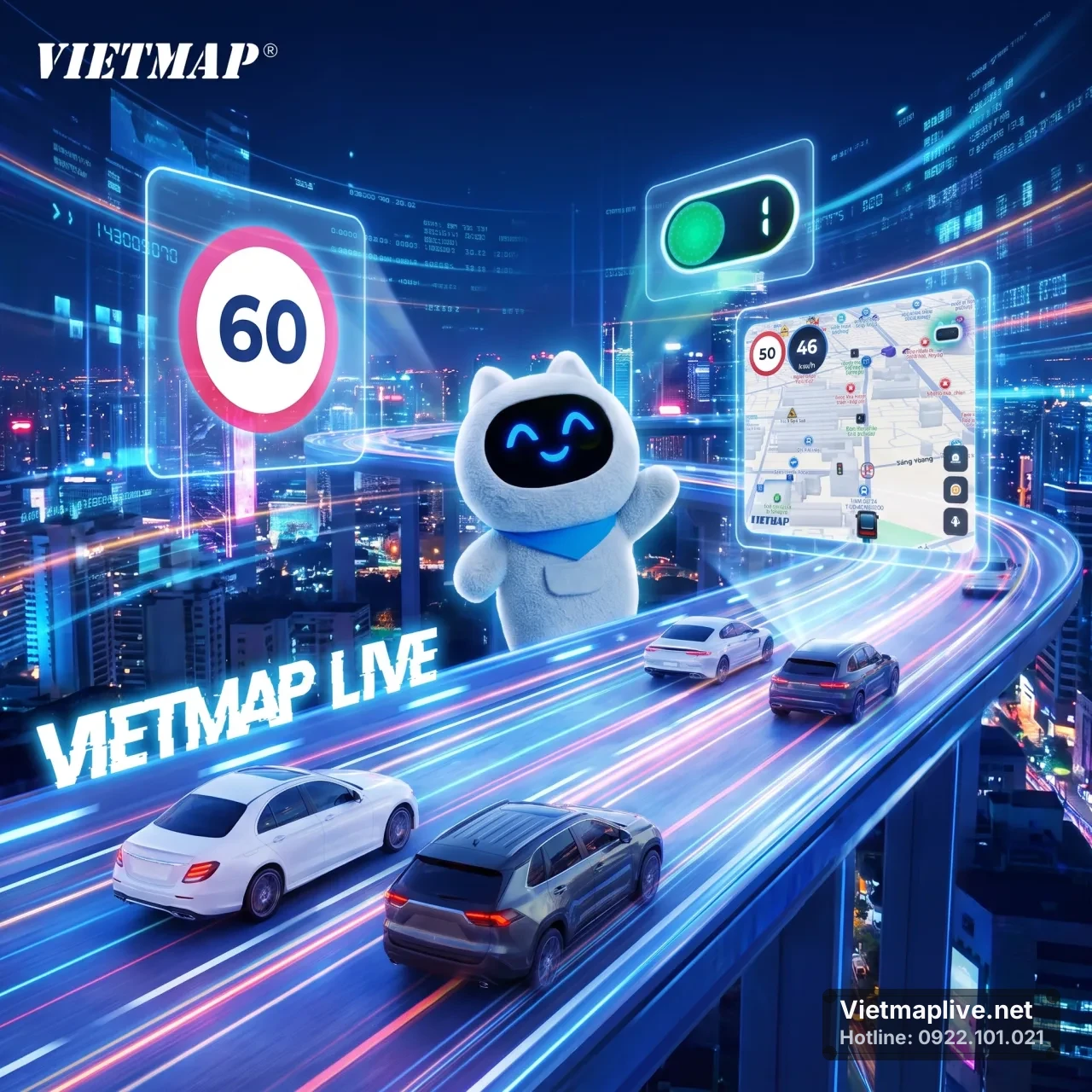 Giao diện ứng dụng VietMap Live trên điện thoại thông minh