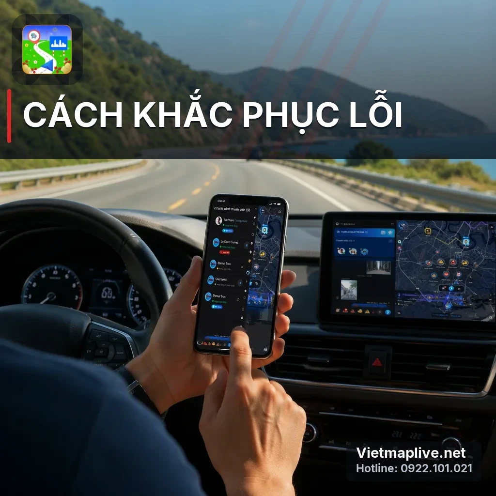 Người lái xe cập nhật dữ liệu tốc độ trên ứng dụng VietMap Live