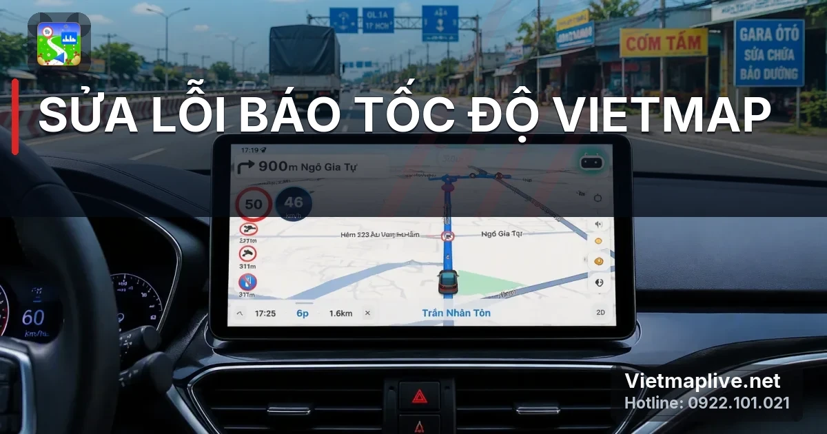 Lý do VietMap Live báo sai tốc độ và cách khắc phục dễ dàng
