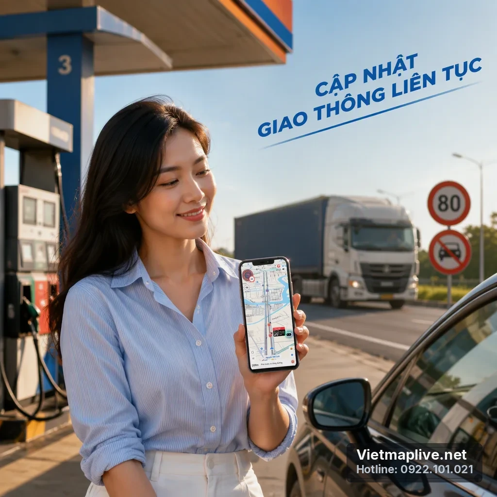 VIETMAP LIVE CẬP NHẬT ĐIỀU CHỈNH GIAO THÔNG TRÊN ĐƯỜNG CÁCH MẠNG THÁNG TÁM, TP.HCM