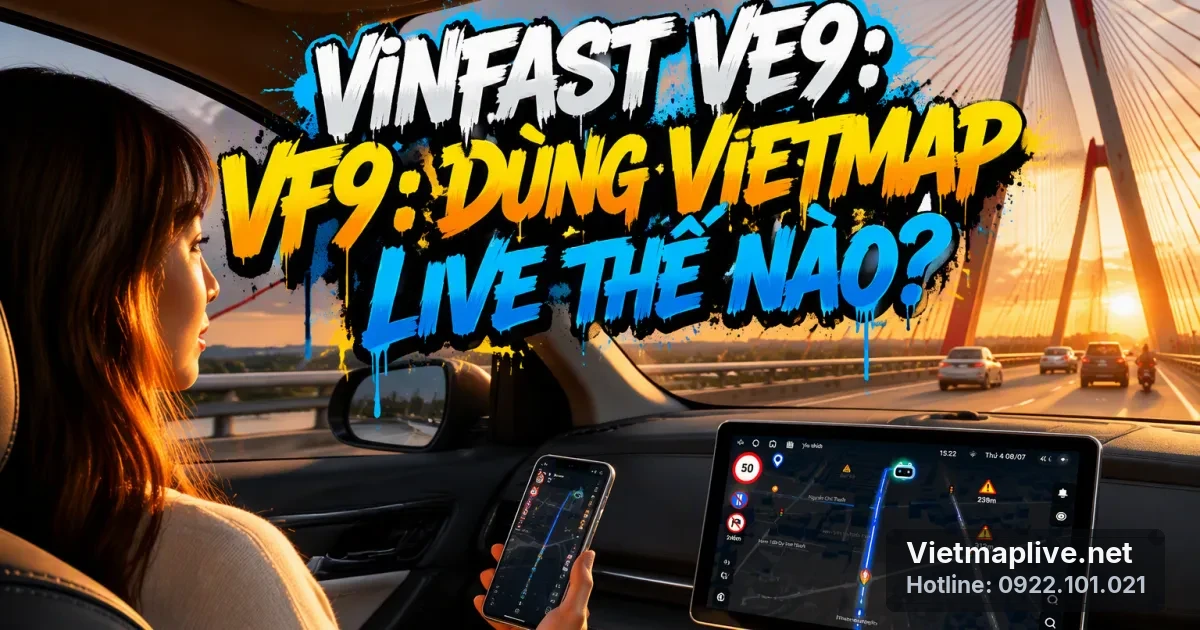 VietMap Live Cho VF9: Tận Dụng Tối Đa Công Nghệ Dẫn Đường