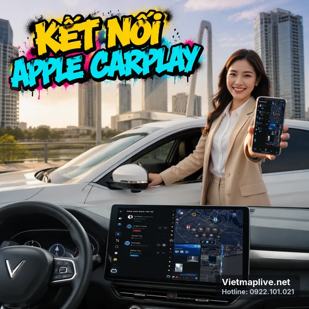 Kết nối Apple CarPlay trên VinFast VF6
