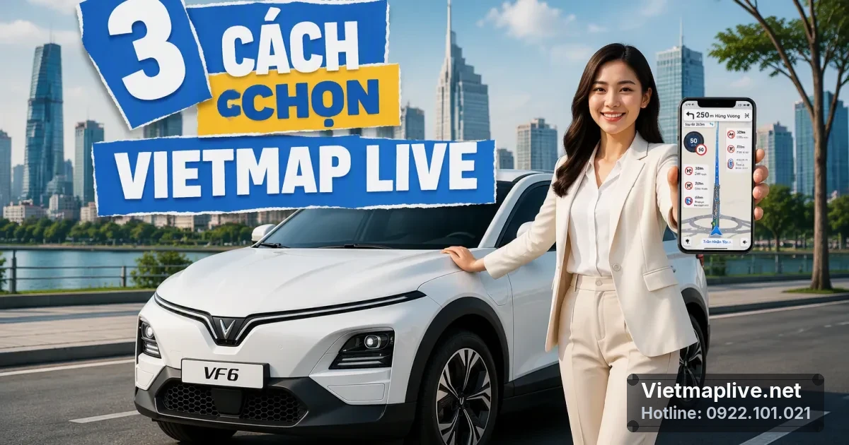 3 cách dùng Vietmap Live cho VinFast VF6: Chọn phương án nào tối ưu?
