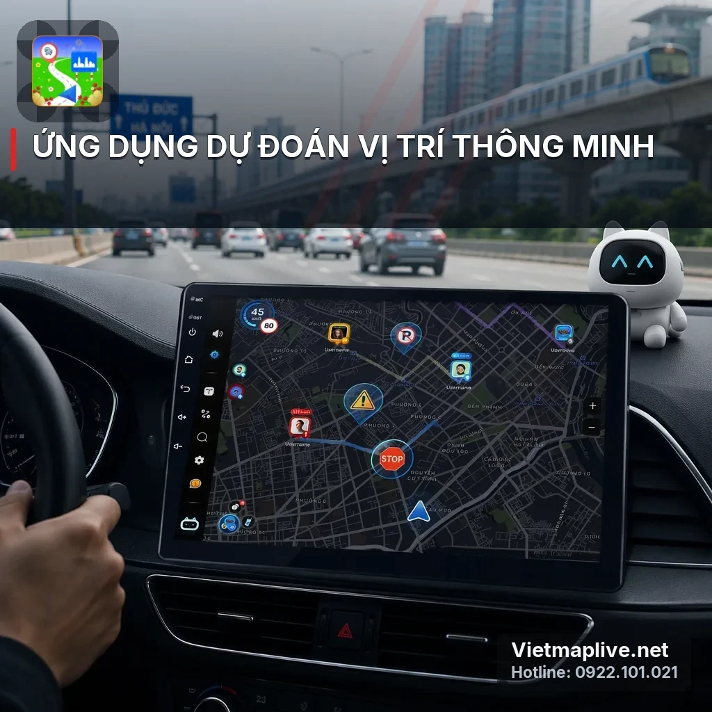 VietMap Live dự đoán vị trí trong hầm