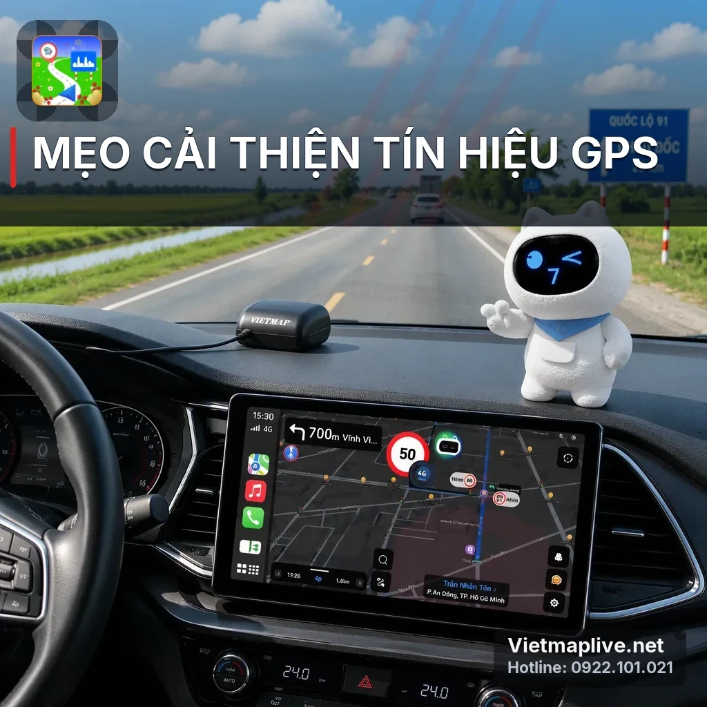 Anten GPS giúp cải thiện tín hiệu trong xe