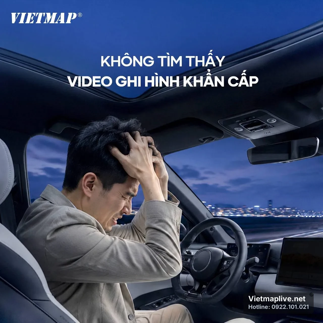 Màn hình hiển thị cảnh báo giao thông thời gian thực trên VietMap SpeedMap M2